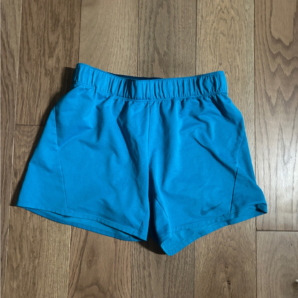 Blue nike athletic shorts